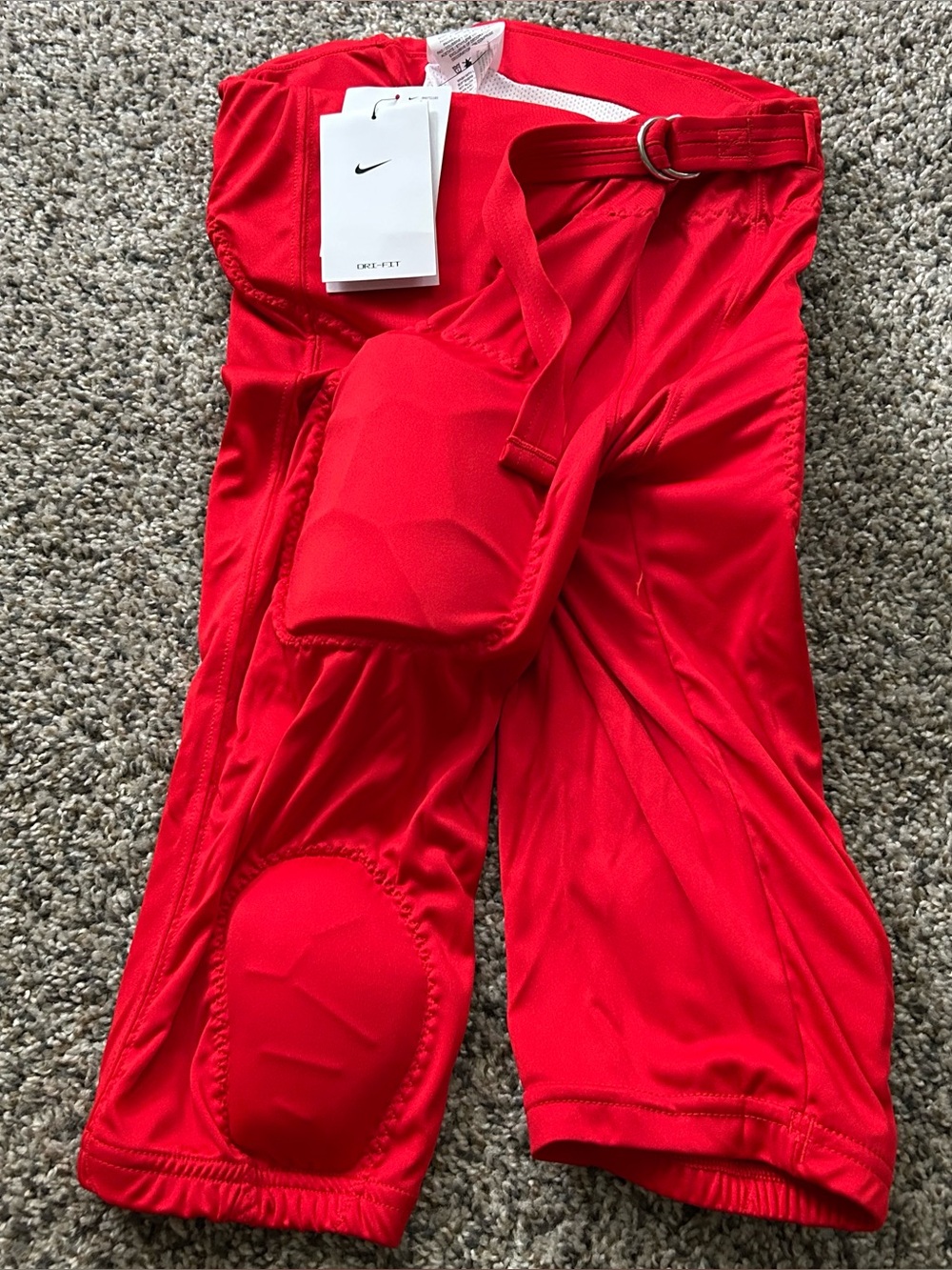Nike Dri-FIT Padded Football Leg Pad Pants Youth XL Red DJ5731-657 EVA Foam